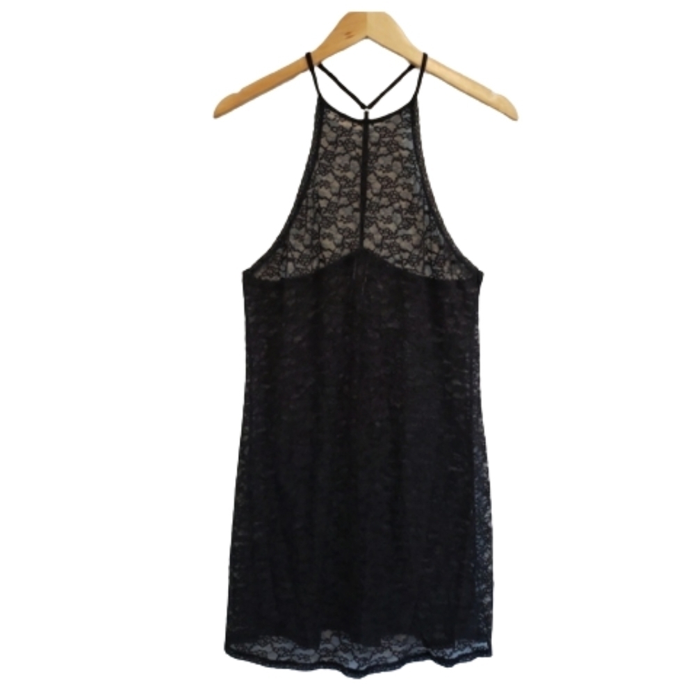 Victoria secret lace slip halter dress